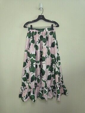 Women's Floral Print Midi Length Skirt Sz Small